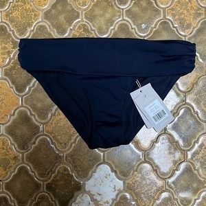 Boden navy ruched waist bikini bottoms NWT Size 4